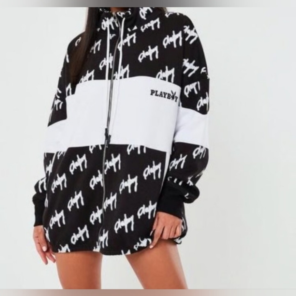 PLAYBOY Monochrome Logo Jacket